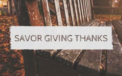 Savoring Thankfulness